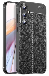 Накладка силиконовая для Samsung Galaxy A55 5G под кожу чёрная