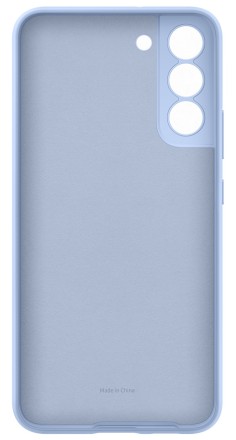 Накладка Silicone Cover для Samsung Galaxy S22 Plus (S22+) EF-PS906TLEGRU голубая