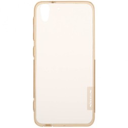 Накладка силиконовая Nillkin Nature TPU Case для HTC Desire EYE прозрачно-золотая
