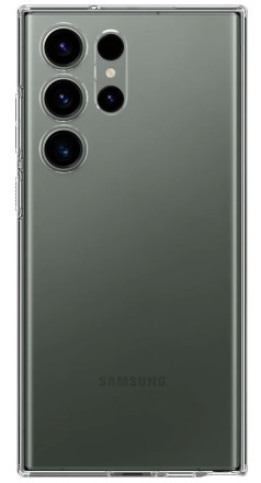 Накладка силиконовая Clear Case для Samsung Galaxy S24 Ultra прозрачная