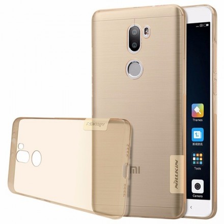Накладка силиконовая Nillkin Nature TPU Case для Xiaomi Mi 5S Plus (5.7&quot;) прозрачно-золотая