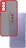 Накладка пластиковая матовая для Samsung Galaxy S21 FE G990 с силиконовой окантовкой красная