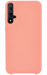 Накладка силиконовая Silicone Cover для Huawei Nova 5T / Honor 20 розовая