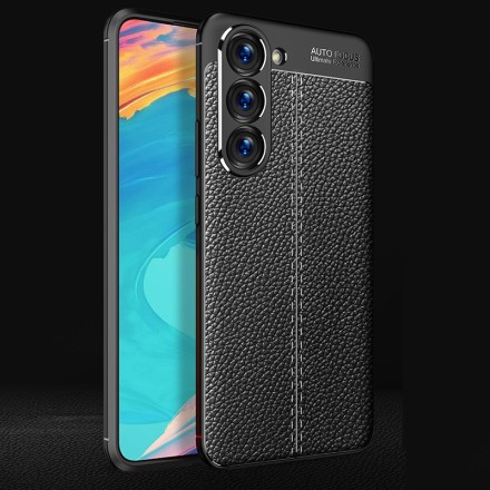 Накладка силиконовая для Samsung Galaxy S23 Plus S916 под кожу чёрная