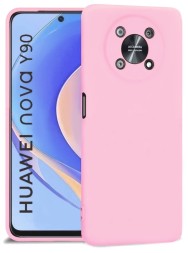 Накладка силиконовая Silicone Cover для Huawei Nova Y90 розовый