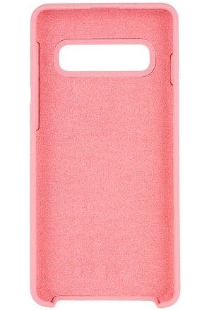 Накладка силиконовая Silicone Cover для Samsung Galaxy S10 Plus G975 розовая