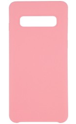 Накладка силиконовая Silicone Cover для Samsung Galaxy S10 Plus G975 розовая