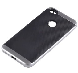 Накладка Hybrid силикон + пластик для Xiaomi Redmi Note 5A Prime серебристая