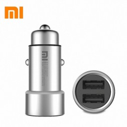 Автомобильное зарядное устройство Xiaomi Car Charge Dual USB 18 Вт Silver (серебристое)