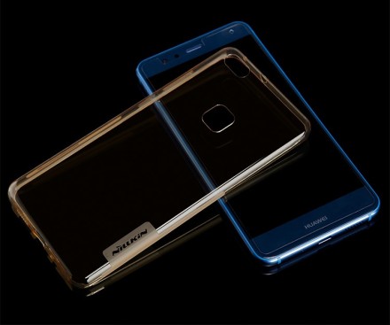 Накладка силиконовая Nillkin Nature TPU Case для Huawei P10 Lite / Nova Lite прозрачно-золотая