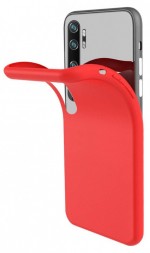 Накладка силиконовая Silicone Cover для Xiaomi Mi Note 10 / Mi Note 10 Pro красная