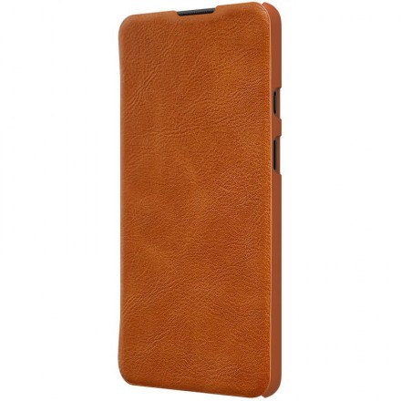 Чехол-книжка Nillkin Qin Leather Case для OnePlus 9R коричневый