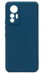 Накладка силиконовая Soft Touch для Xiaomi 12 / Xiaomi 12X / Xiaomi 12S синяя