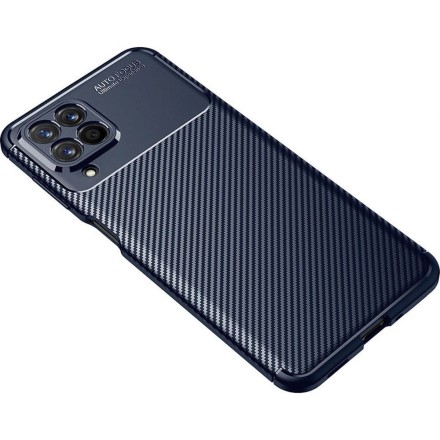Накладка силиконовая для Samsung Galaxy M53 5G M536 под карбон синяя