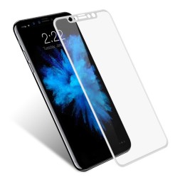 Защитное стекло для iPhone X полноэкранное 5D белое