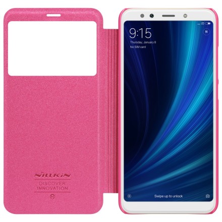 Чехол-книжка Nillkin Sparkle Series для Xiaomi Mi A2 / Mi 6X розовый