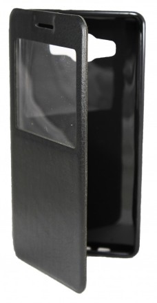 Чехол для Samsung Galaxy A5 A500 Book Type черный с окном