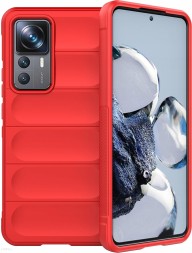 Накладка силиконовая для Xiaomi 12T/12T Pro противоударная красная
