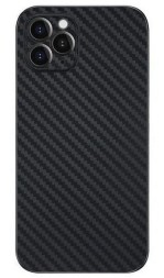 Накладка пластиковая ультратонкая Carbon Ultra Slim для iPhone 12 Pro Max черная