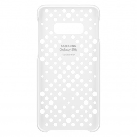 Накладка Samsung Pattern Cover для Samsung Galaxy S10e G970 EF-XG970CWEGRU белая/желтая