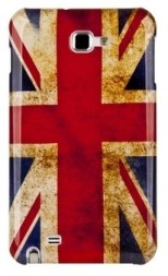 Накладка для Samsung Galaxy Note N7000 флаг Великобритании под старину