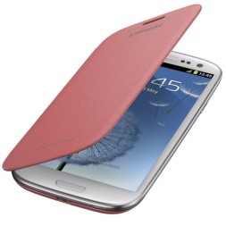 Чехол Flip Cover для Samsung i9300 Galaxy S III розовый