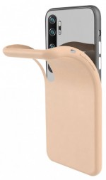 Накладка силиконовая Silicone Cover для Xiaomi Mi Note 10 / Mi Note 10 Pro пудровая