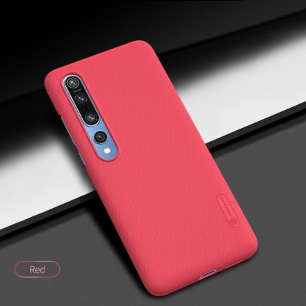 Накладка пластиковая Nillkin Frosted Shield для Xiaomi Mi 10 / Xiaomi Mi 10 Pro красная