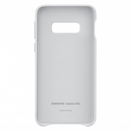 Накладка Samsung Leather Cover для Samsung Galaxy S10e SM-G970 EF-VG970LWEGRU белая