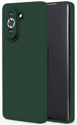 Накладка силиконовая Silicone Cover для Huawei Nova 10 Pro зеленая