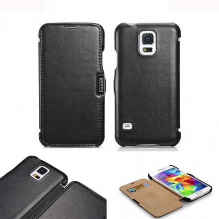 Чехол-книжка iCarer Luxury Series Leather Case для Samsung Galaxy S5 G900 черный