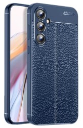 Накладка силиконовая для Samsung Galaxy A55 5G под кожу синяя