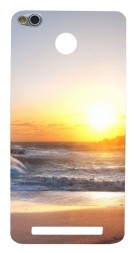 Накладка пластиковая для Xiaomi Redmi 3 Pro с рисунком &quot;Пляж на рассвете&quot;