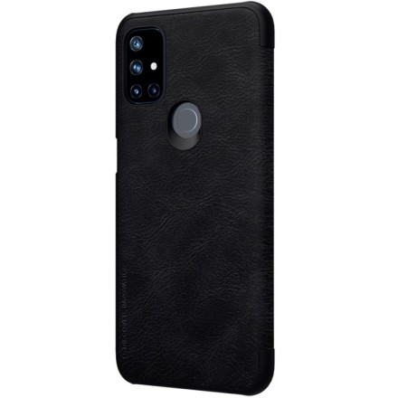 Чехол Nillkin Qin Leather Case для OnePlus Nord N10 5G Чёрный