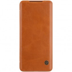 Чехол Nillkin Qin Leather Case для Samsung Galaxy S20 Plus G985 коричневый
