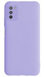 Накладка силиконовая Silicone Cover для Samsung Galaxy A03s A037 сиреневая