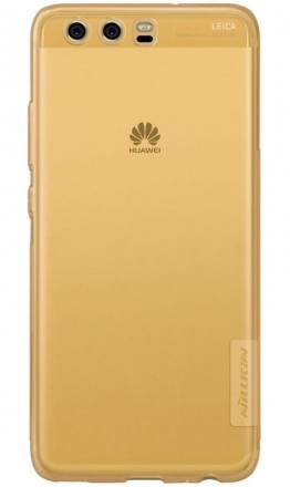 Накладка силиконовая Nillkin Nature TPU Case для Huawei P10 прозрачно-золотая