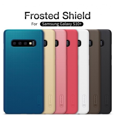Накладка пластиковая Nillkin Frosted Shield для Samsung Galaxy S10 Plus G975 синяя