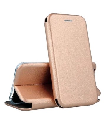 Чехол-книжка Fashion Case для Xiaomi Redmi Note 10 / Xiaomi Redmi Note 10S / Poco M5s розовое золото