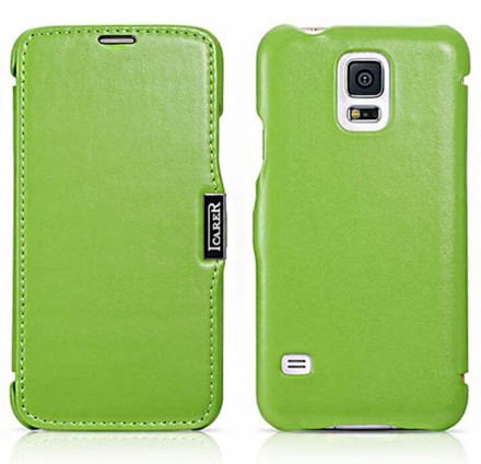 Чехол-книжка iCarer Luxury Series Leather Case для Samsung Galaxy S5 G900 зеленый