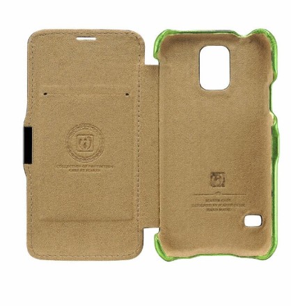 Чехол-книжка iCarer Luxury Series Leather Case для Samsung Galaxy S5 G900 зеленый