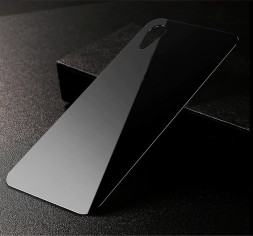 Защитное стекло для iPhone XR полноэкранное 5D черное на заднюю часть