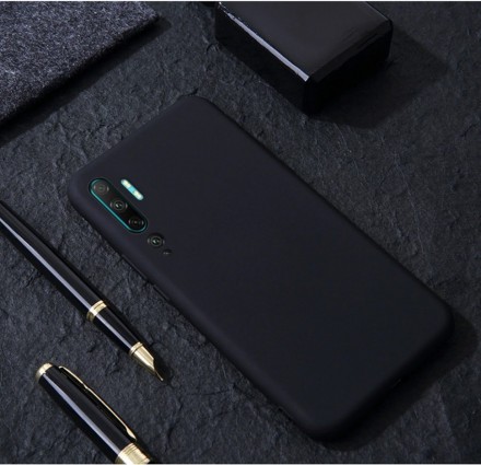 Накладка силиконовая Silicone Cover для Xiaomi Mi Note 10 / Mi Note 10 Pro черная