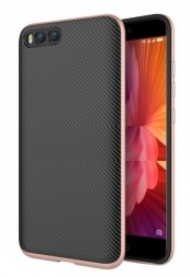 Накладка Hybrid силикон + пластик для Xiaomi Mi 6 розовая