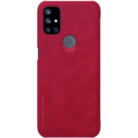 Чехол Nillkin Qin Leather Case для OnePlus Nord N10 5G Красный