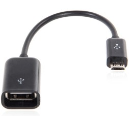 Переходник micro USB на USB черный