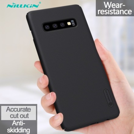 Накладка Nillkin Frosted Shield пластиковая для Samsung Galaxy S10 SM-G973 Black (черная)