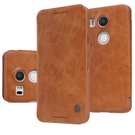 Чехол-книжка Nillkin Qin Leather Case для LG Nexus 5X коричневый