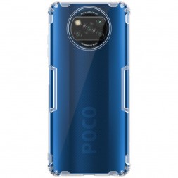 Накладка силиконовая Nillkin Nature TPU Case для Poco X3 NFC / Poco X3 Pro прозрачная
