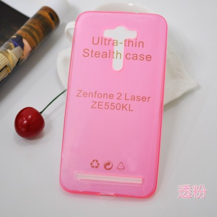 Накладка силиконовая для ASUS Zenfone 2 Laser ZE550KL розовая